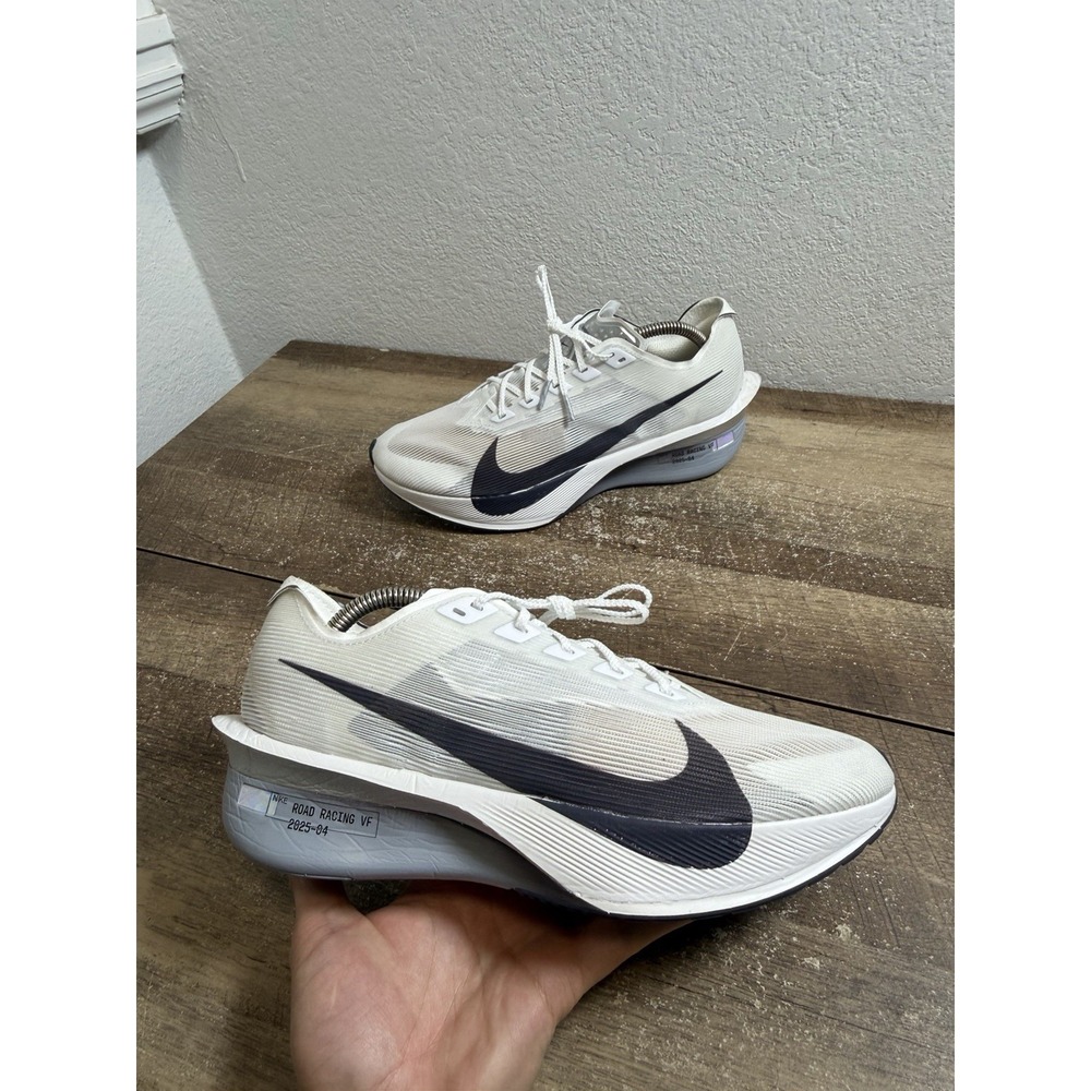 Nike ZoomX Vaporfly Next% 4 White Gridiron Obsidian HF6412-100 Women's Size 11